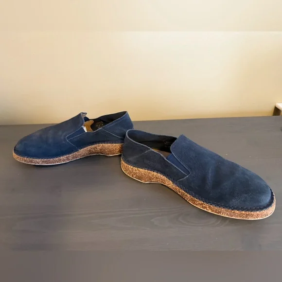 Birkenstock Callan Navy Leather Suede Slip-Ons display picture 3